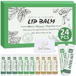24 Pack Lip Balm Bulk, Vanilla Mint
