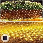 GEDIAO Net Lights Outdoor, 204 LED Christmas net Lights for Outside, Christmas, Wedding, Party, Holiday, Home, Garden, Lawn, Bushes Indoor Outdoor Decor (6.5ft×9.8ft, Warm White)