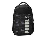 PUMA 0 Ltrs Black-Camo AOP School Backpack (7735101) (Medium Size)