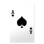 CafePress Ace Of Spades Rectangle Sticker Rectangle Bumper Sticker Car Decal