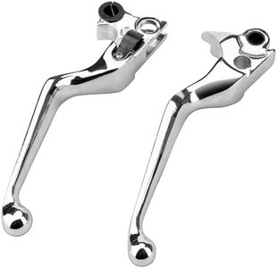 Lonsda Silver Brake Clutch Lever for Harley Davidson 96-03 Sportster 883 1200/96-07 Road King/96-10 Dyna Wide Glide Low Rider/99-09 Night Train/96-10 Fat Boy/Softail 96-14/Street Bob 06-10#OEM 43040