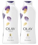 Olay Body Wash - Age Defying With Vitamin E - Net Wt. 23.6 FL OZ (700 mL) Each - Pack of 2