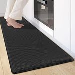 Oakeep Kitchen Mat Anti Fatigue Cushioned Mats for Floor Runner Rug Padded Kitchen Mats for Standing, 17"x59", Black