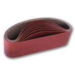 IVY Classic 43074 Flex-Abrasive 3-Inch x 24-Inch 80 Grit Medium Resin Cloth Aluminum Oxide Sanding Belt, 10-Pack