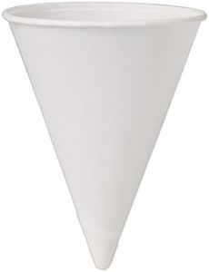 SOLO 200 Piece Cup Company Cone Water Cups, Cold, Paper, White, 4 oz.