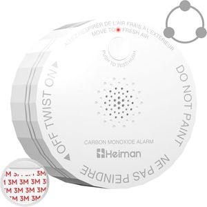 Heiman Carbon Monoxide Detectors, Interconnected, UL 2034 5th Ed, C1-R