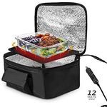 12V Car Heating Food Bag,MoreChioce Portable Heated Food Warmer Insulation Bag Reusable Tote Bag Picnic Basket Food Delivery Bag for Travel Outdoor Activity Plug in CigaretteLighter