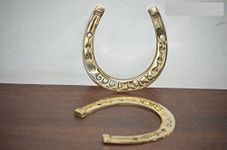 Lovely Ornate Brass Vintage Good Luck Horseshoe, Horseshoe Good Luck Paperweight, Brass Horse Shoe Naal Good Luck, Fengshui, Rustic Finish, Antique Look, Vintage Brass Item, Collectible Brass Home Decor