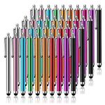 Stylus Pen LIBERRWAY 40 Pack of Pink Purple Black Green Silver Stylus Universal Touch Screen Capacitive Stylus for Kindle Touch ipad iPhone 6/6s 6Plus 6s Plus Samsung S5 S6 S7 Edge S8 Plus Note
