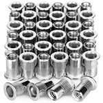 Zinc Plated M5 Flat Head Metric Threaded Rivetnut Insert Nut insert Rivet Nut Kit (Pack of 100)