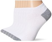 Fruit Of The Loom Womens No Show Casual Sock, White, Shoe Size 4-10 US