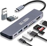 USB C Hub 6 in 1 Dongle to HDMI Mul