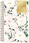 Blue Sky Day Designer for Blue Sky 2023 Weekly and Monthly Planner, 5" x 8", Clear Pocket Cover, Wirebound, Coming Up Roses (140094-23)