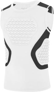 RIKUAOU Youth Football Baseball Chest Protector Padded Compression Shirt
