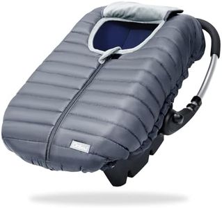 Orzbow Enfant Car Seat Covers - Cocoon Baby Cover for Boys & Girls, for Spring Autumn Winter, Breathable Windproof, Zipped Window, Universal Fit for Infant Car Seat (0-12M), Gray
