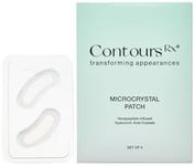 Contours Rx Microcrystal Wrinkle Patches - Anti-Aging Wrinkle Filler & Overnight Collagen Boost Treatment - Non-Invasive Crystal Hyaluronic Acid & Hexapeptides Infused Facial Patches (4 Sets)