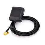 Eightwood Mini Satellite Radio Antenna SMB Female Right Angle Connector Compatible with Sirius XM Car Vehicle Trucks RV HD Hi-Fi Radio Stereo Receiver Tuner 2320-2345MHz