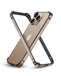 RAEGR iPhone 16 Pro Case | Anodized Aluminum Bumper | Supports Mag-Safe Wireless Charging | Edge Armor Protective Minimal Case Designed for iPhone 16 Pro (6.3-Inch) (2024) - Desert Titanium RG10579