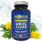 Promise Uric Clear- Uric Acid Cleanse & Gout Reducer - Joint Support Supplement with Dandelion Root, Celery to Relieve Sore, Stiff Joints- 75 Capsules