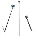 Smatree 86.9inch 220cm SmaPole Extendable Selfie Stick, telescopic pole for GoPro Fusion, GoPro Hero 12/11/10/9/8/7/6/5/4/3/2/1/Session and DJI Osmo Action 3 Insta 360 Extended version 16.9"-86.9"