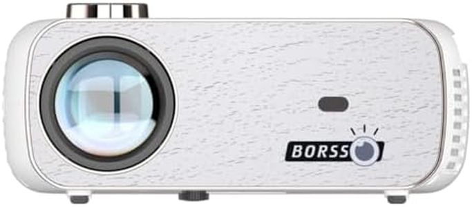 2024 BORSSO PIXEL PRO | Smart Projector 1080p Native 850 ANSI (2x Brighter), 4D Keystone, Zoom, 4K Projector for Home, HDMI Signal Support 4K - 2K HDR10, 2.4G & 5G WiFi & 5.0 BT, 3D Support | Upgraded