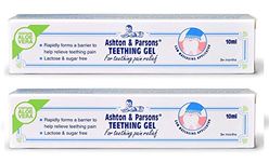 2 X Ashton & Parsons Teething Gel Rapid Teething Pain Relief with Aloe Vera 10ml