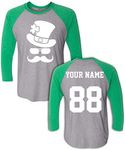 Custom Jerseys St Patrick's Day T Shirts - Saint Pattys Baseball Raglans Irish Outfits