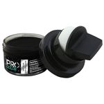 PRO Shoe Cream with Applicator (Black) | Leather Shoe Polish Cream | Nourishing Natural Wax Formula for Long-Lasting Shine | Shoe Cream for Leather Shoes (50ML)