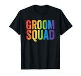 Groom Squad Party LGBT Same Sex Gay Wedding Husband Men T-Shirt