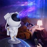 Dienmern Astronaut Galaxy Projector Night Light, Lights for Bedroom, Kids Room Decor Aesthetic, Adjustable Head Angle, Astronaut Projector with Nebula,Timer, Gifts for Children and Adults