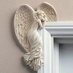 Angel Door Frame Decoration, Door Frame Angel Wing Sculpture, Corner Angel for Door Frame, Angel Door Wings Wall Decor, 3D Angel Statue Figurines Angel Wall Sculpture for Home (Left, One Size)