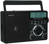 Retekess TR635 Portable Shortwave Radio, AM FM Digital Radio, Backlight LCD Display, ATS, External Antenna Socket, 3.5mm Earphone Jack, Time Setting, Battery Operated or AC Power