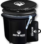 ARCTIC OASIS - Ice Bath Tub, Ice Plunge Bathtubs, Portable Bathtub, Fitness/Rehab Ice Bath for Athletes, Portable Ice Plunge Therapy Tub, Cold Recovery Bucket, Larger Size, Black