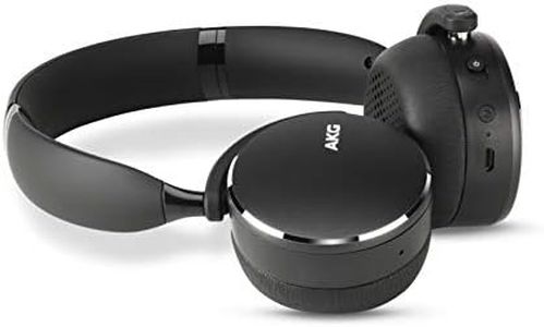 AKG Y500 On-Ear Foldable Wireless Bluetooth Headphones - Black (US Version)