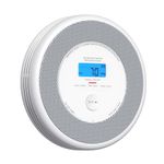 X-Sense Wi-Fi Combination Smoke and Carbon Monoxide Alarm for Home with English Voice Alerts, Wireless Interlinked Voice Alarm Requires SBS50 Base Station, XP0A-MR, 1-Pack
