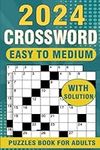 2024 Crossword Puzzles Book For Adu