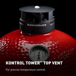 Kamado Joe Classic II Grill – Red Ceramic Charcoal BBQ