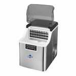 Rockwell RICM22 Ice Maker Machine | 24 Cubes in 20 mins | Compact & Portable - Ideal for Home/Kitchen/Office/Party - Silver