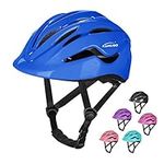 KAMUGO Bike Helmet Kids Toddler, Girls and Boys Bike Helmet Adjustable Helmet for Age 2-8 Years Old, Multi-Sport Helmet for Cycling Skateboard Skating Scooter Helmet (Blue)