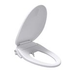 Bio Bidet BB500E 000 BB500 Bidet Toilet Seat, Adjustable Warm Water, White