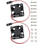 GDSTIME 3010,2PCS 30mm x 10mm 3cm Small Micro Mini Cooling Fan, 5V DC Brushless Cooling Fan with Dupont Connector for Raspberry Pi