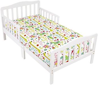 Mellanni Toddler 2 Fitted Sheets Animal-Print and Pink - Fits Baby Crib Too - Super Soft Kids Bedding (Animal Print and Pink)