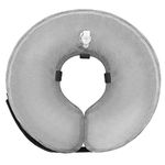 Inflatable Dog Neck Donut Collar for Small, Medium & Large Dogs - Soft, Adjustable Alternative to Traditional Cones for Post-Surgery Recovery
