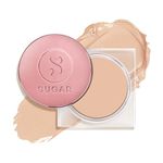 SUGAR Cosmetics Mettle Cream To Powder Foundation | Full Coverage & Matte | 12gm - 10 Latte (Light, Warm Undertone)