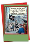 5906 'Losing Sight' - Funny Merry Christmas Greeting Card with 5" x 7" Envelope by NobleWorks