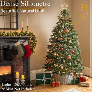 CHRISTOW 6ft Artificial Christmas Tree – Realistic Holiday Decoration