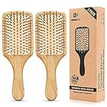 Pack of 2 Bamboo Hair Brushes, 100%
