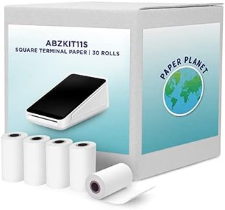 Thermal Paper for Square Terminal by Paper Planet | Credit Card Receipt Paper Rolls Compatible with Square Terminal POS | 30 Rolls