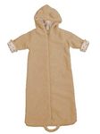 Angel Dear Light Taupe Hooded Fuzzy Bunting