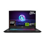 MSI Katana A17 AI, AMD Ryzen 9 8945HS,Built-in AI, 44CM FHD 144Hz Gaming Laptop(16GB/1TB NVMe SSD/Windows 11 Home/NVIDIA GeForce RTX 4070, GDDR6 8GB/Black/2.7Kg), B8VG-868IN